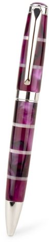 Scrittura Purple White Metal Ball Point Pen