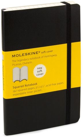 Moleskine Classic Soft Cover Pocket Squared Notebook