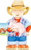 Farmer (Little People Shape Books Series)