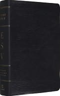 ESV Study Bible Personal Size Genuine Leather Black