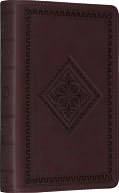 ESV Compact TruTone Bible: English Standard Version, chestnut imitation leather, diamond design