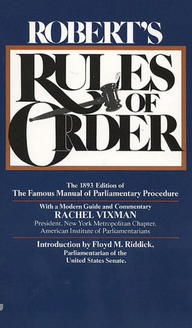 Robert's Rules of Order