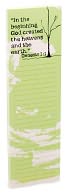 In The Beginning Green Inspirational List Pad