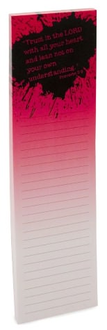 Trust In The Lord Red Inspirational List Pad