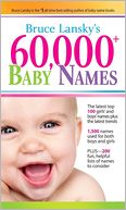 60,000+ Baby Names by Bruce Lansky: Book Cover