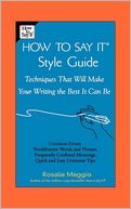 How to Say It Style Guide