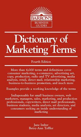 Dictionary of Marketing Terms, 4th Edition (Barron's Business Dictionaries Series)