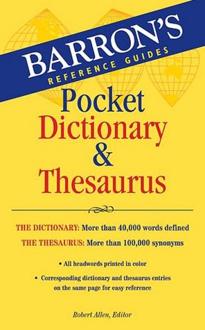 Barron's Reference Guides: Pocket Dictionary & Thesaurus