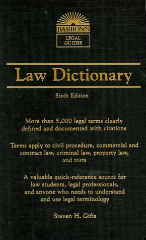 Barron's Law Dictionary: Mass Market Edition
