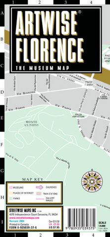 Artwise Florence Museum Map - Laminated Museum Map of Florence, Italy - Streetwise Maps / Edition 2004