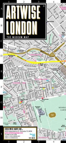 Artwise London Museum Map - Laminated Museum Map of London, England - Streetwise Maps / Edition 2008
