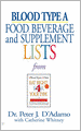 Blood Type A: Food, Beverage and Supplemental Lists