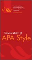 Concise Rules of APA Style