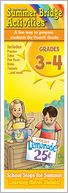 Summer Bridge Activities Fact Cards, Grade 3-4