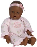 Adora Playtime Babies Dark Skintone Brown & Eyes with Pink Romper 13 inch Baby Doll by Charisma Brands: Product Image