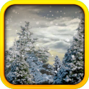Snowfall Live Wallpaper: X-mas lights and Santa