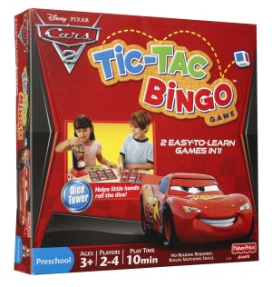 Disney Pixar Cars 2 Tic Tac Bingo Game