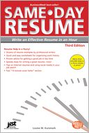 Same-Day Resume, Third Edition