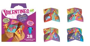 Valentine Cootie Catcher Cards Set of 28