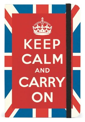 Keep Calm Bound Pocket Lined Journal 4 X 6