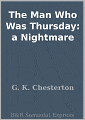 The Man Who Was Thursday: A Nightmare