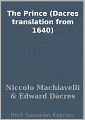 The Prince (Dacres translation from 1640)