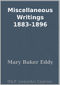 Miscellaneous Writings 1883-1896