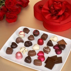 Godiva Medium Fabric Heart Gift Box