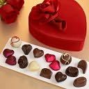 Godiva Small Fabric Heart Gift Box