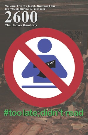 2600 Magazine: The Hacker Quarterly - Winter 2011-2012