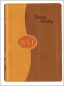NVI Spanish Larger Print Bible - DuoTone Orange/Tan
