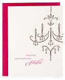 Chandelier Fabulous Letterpress Note Card Set of 8 by La Bonne Vie: Product Image