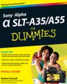 Sony Alpha SLT-A35 / A55 For Dummies
