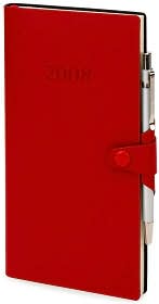 2008 weekly pocket red 3 25x6 5 w pen calendar  by barnes amp  noble