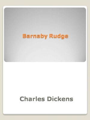 Barnaby Rudge