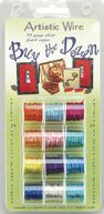 Permanently Colored Copper Wire-Silver Plated 5 Yards 12/Pkg-24 Gauge by Beadalon: Product Image
