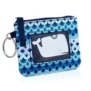 Jonathan Adler Blue Ocean Mini Keyring ID Case (4.5X3.25)