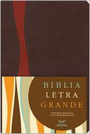 RVC Biblia Letra Grande Tamano Manual - simil piel (Chocolate/Cobrizo)