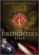 HCSB Firefighter's Bible, Simulated Leather (Red)