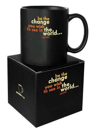 Quotable Be the Change Mug