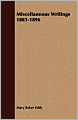 Miscellaneous Writings 1883-1896