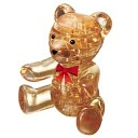 Crystal Puzzles - Teddy Bear (Gold) 41 pc puzzle by University Games: Product Image