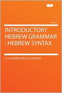 Introductory Hebrew Grammar: Hebrew Syntax