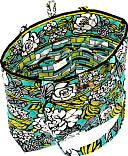 Vera Bradley Island Blooms Fabric Tote (11.75 x 13.5 x 4)
