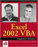 Excel 2002 VBA Programmers Reference