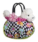 Hip Happy Tote with Bichon 7 inch Purse by Douglas Co.: Product Image
