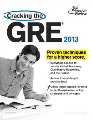 Ebook psp free download Cracking the GRE, 2013 Edition by Princeton Review PDB ePub 9780307944696