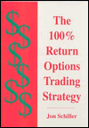 100  return options trading strategy by jon schiller  book cover