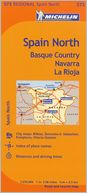 Michelin Spain: North, Basque Country, Navarra, la Rioja Map 573