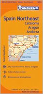 Michelin Spain: Northeast Catalunya, Aragon, Andorra, Map 574